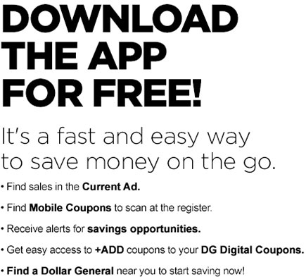 Download the app for free! It's a fast and easy way to save money on the go.