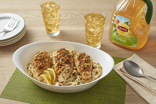 Sunny’s Easy Hasselback Chicken Breasts and Creamy Pasta